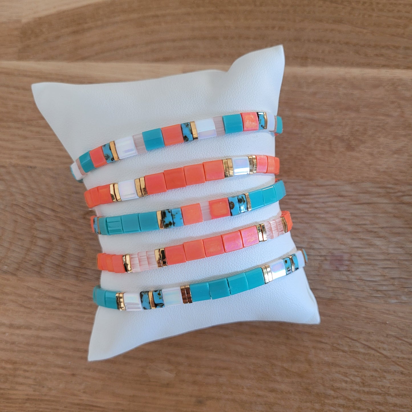 Tila - Orange et turquoise
