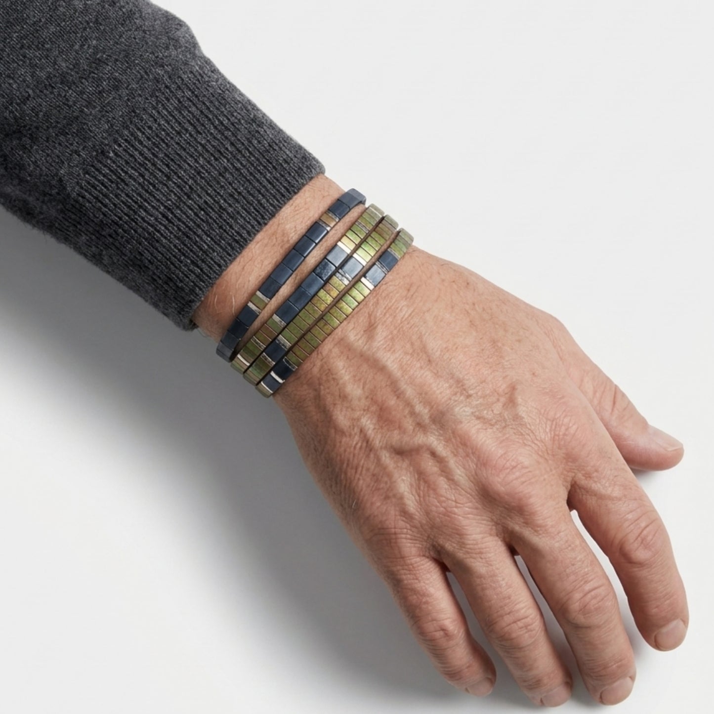 Tila - Men's Bracelet - Khaki Green