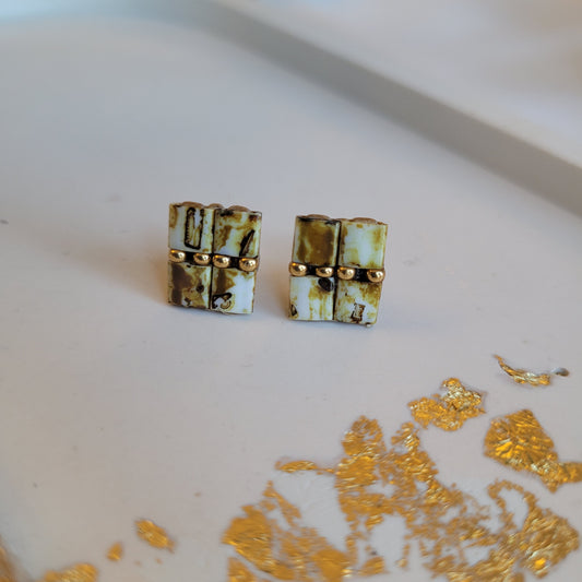 Puces d'oreilles - Beige picasso